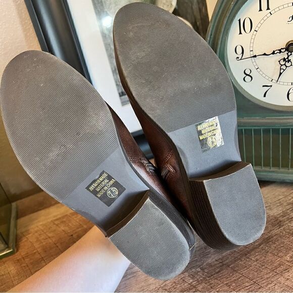 Daily Shoes brown faux Leather booties - Picture 5 of 8